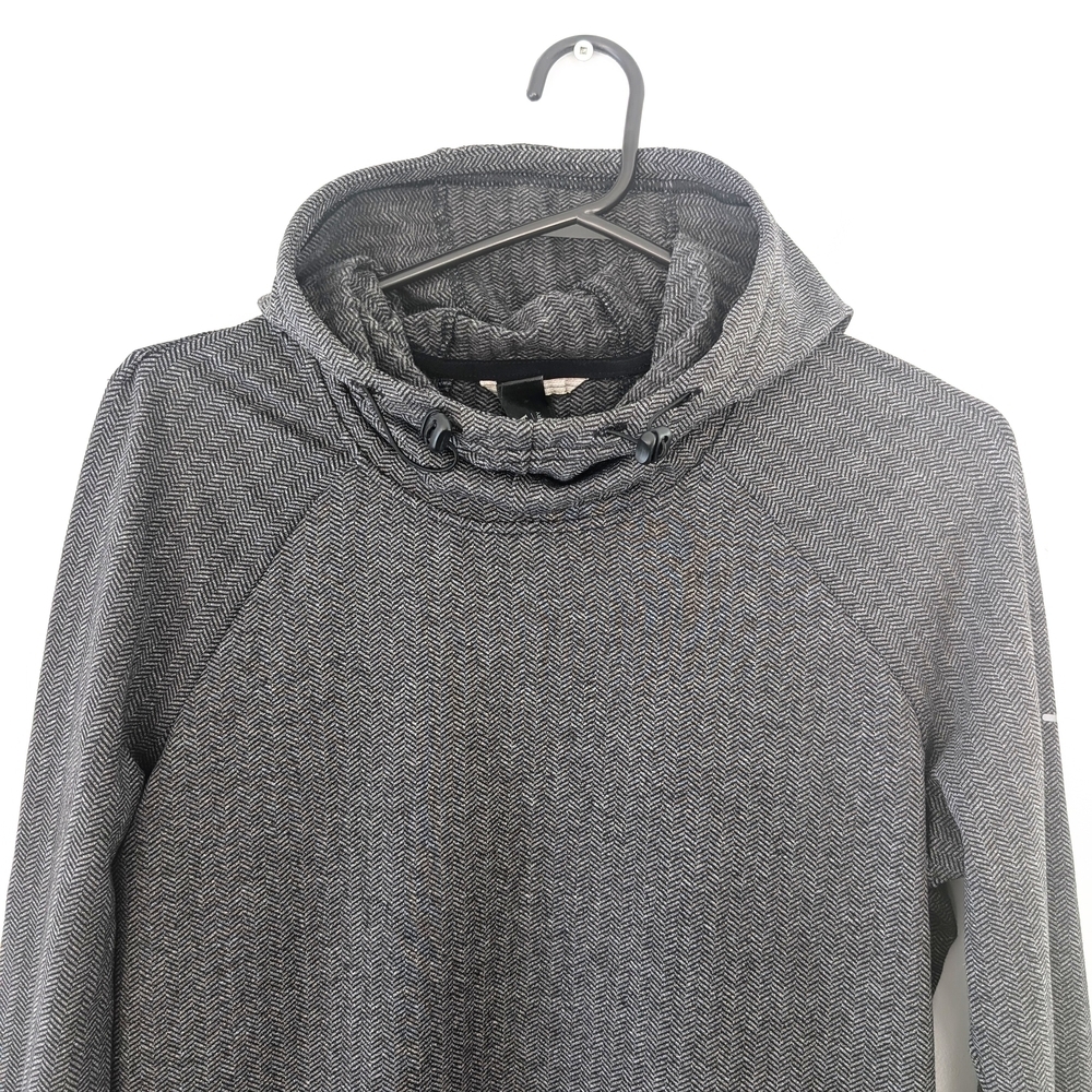 Mondetta Women's Lightweight Gray Chevron Athleisure Hoodie ~ Size Medium - Picture 2 of 11